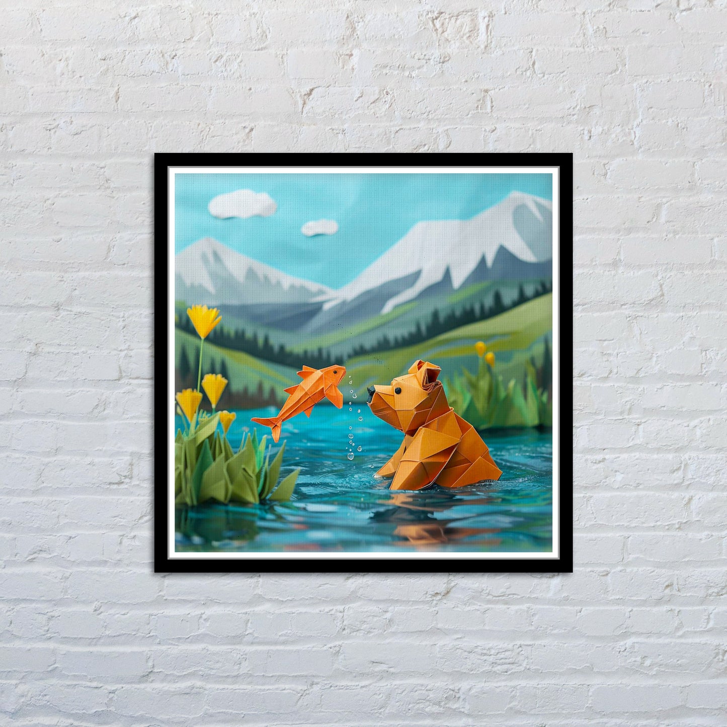 Gone Fishing (12"x12" Giclee Print) Hand Signed Limited Edition - Only 25 made