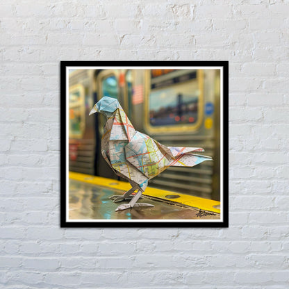 Commuter (12"x12" Giclee Print) Hand Signed Limited Edition - Only 25 made